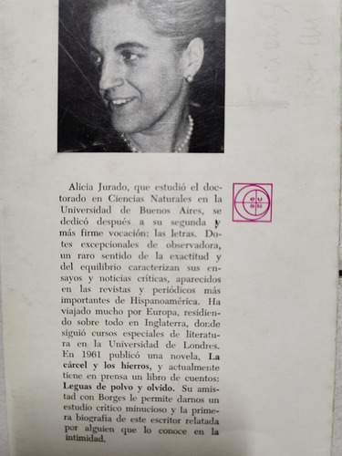 Genio Y Figura De Jorge Luis Borges - Alicia Jurado (Usado)