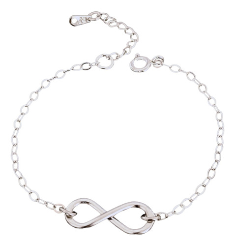 Pulsera Dije De Infinito En Plata Ley 925