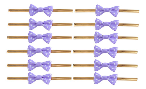 Lazo Morado Con Forma De Lazo Con Lunares, 20 Unidades, Para