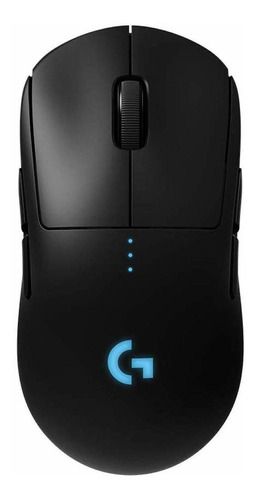 Imagen 1 de 2 de Mouse gamer inalámbrico recargable Logitech  Pro Series Pro Wireless black