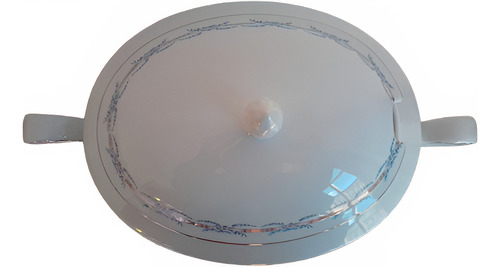 Consomera De Porcelana Verbano Ribete Plata