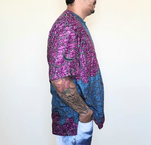 Imagem 3 de 4 de Blusa Bata Masculina Tecido Alcemyr