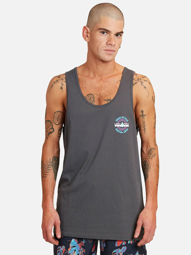 Polera Backstage Tank Grafito Hombre Volcom