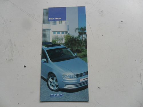 Folleto Fiat Stilo Nuevo Antiguo Catalogo  No Es Manual 