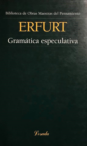 Gramática Especulativa - Erfurt (Usado)