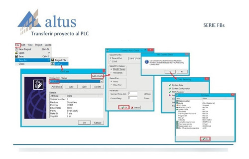 Kit Programación Plc Fbs20mar2-ac Altus Fatek + Cable Prog.