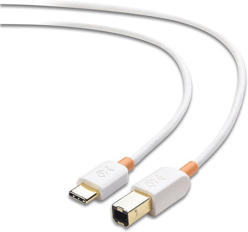 Cable Usb-c A Usb-b Impresora 2 Metros Blanco