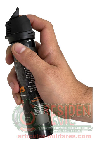 Imagen 5 de 5 de Gas Pimienta Lacrimogeno 135 G. Mod Policial Grande Defensa