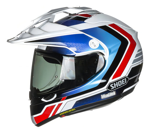 Casco Shoei Hornet Adv Sovereign Tc-10, color blanco/azul/rojo, talla 59/60 (L)