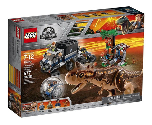 Lego Jurassic World 2 Carnotaurus Gyrosphere Escape 75929