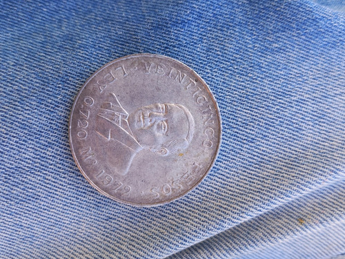 Moneda De 25 Pesos Ley 0.72 M 1972 De Plata Mexico