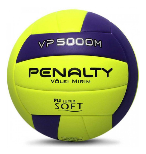 Bola De Vôlei Penalty Vp 5000m Mirim X Amarela E Roxa