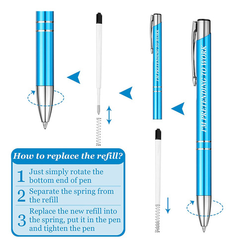 Conjunto De 5 Canetas Office Copywriting Push Encoragement T