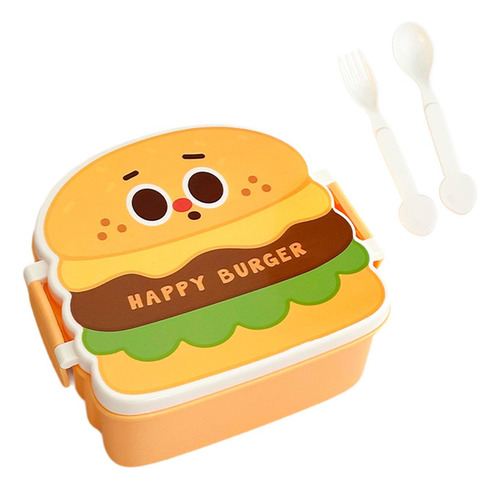 Lunch Box Case De Almacenamiento De Alimentos Hamburguesa