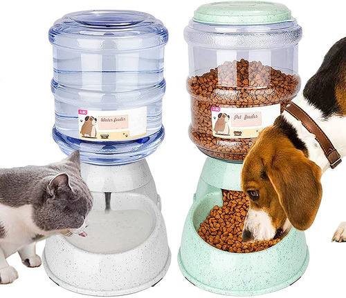 Imagen 1 de 5 de Alimentador Automático Para Perros Y Dispensador De Agua...