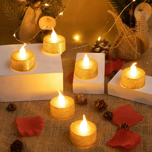 Vela Led Decorativa Sin Llama Que Funciona Con Pilas
