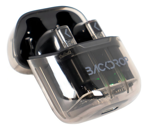 Audífonos Bluetooth Backdrop Tws-4 Estuche De Carga Negro