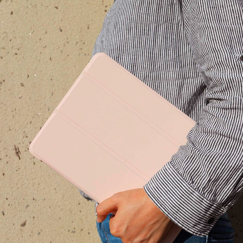 Imagem 6 de 6 de Capa iPad 7/8a Ger. 10.2 Wb Slim C/ Comp. P/pencil Ouro Rosa
