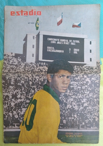 Revista Estadio N°1000/ Julio 1962/ Portada Amarildo.