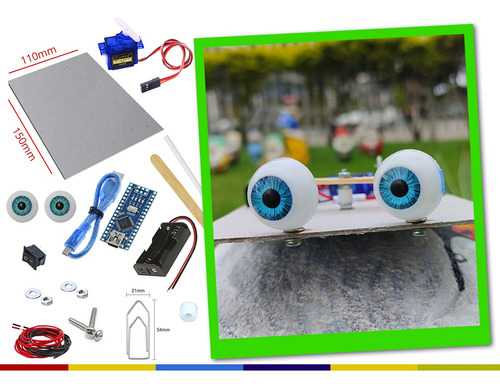 Olhos Do Robô Animatronic Diy - Kit Arduino De Robótica