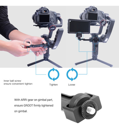 Js Soporte Giratorio Ronin S/lab/crane Extension 3 Zhiyun