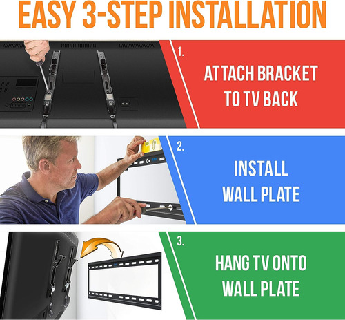 Soporte De Tv Inclinable Para Montaje En Pared, Resistente,