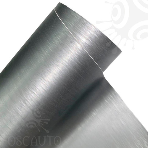 Adesivos Aço Escovado Prata Tipo Inox Geladeira / 10m X 1m
