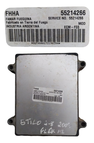 Módulo Injeção Eletrônica Fiat Stilo 1.8 8v Flex 55214266 (Usado)