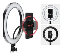 Comprar Luz Pra Tirar Fotos Live Maquiagem Iluminador Ring Light Led Cor da estrutura Preto Cor da luz Branco frio, quente e neutro 110V\u002F220V
