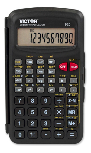 Calculadora Cientifica Compacta 10 Digito Negro 4.5  X 2.6 