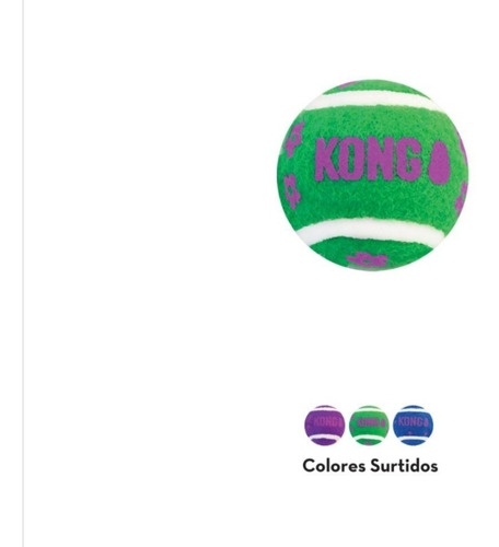 Imagen 2 de 3 de Kong Pelotas Con Cascabel Para Gato