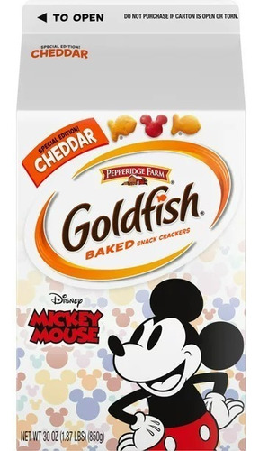 Galletas Goldfish Queso Cheddar Mickey Mause 850gr American
