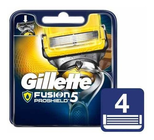 Gillette Fusion5 Proshield Cartuchos Para Afeitar 4 Unidades