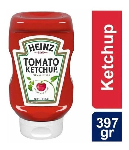 Nuevo! Ketchup Heinz 397g Tomate Original 