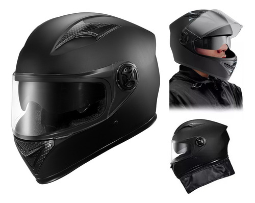 Casco Abatible Con Lente Y Gafas Polarizadas