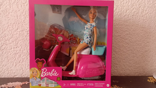 Barbie Muñeca Con Moto Mattel Nueva (Usado)