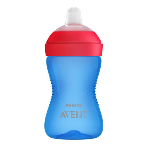 Vaso Avent Antiderrame Con Sorbete My Grippy 300ml Azul 9m