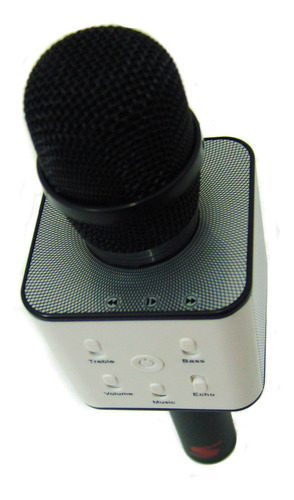 Microfono Inalambrico Karaoke Bluetooth Parlante Usb Color Negro
