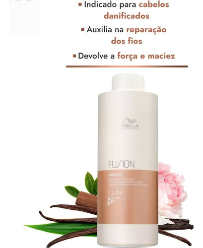 Wella Fusion - Shampoo 1000ml + Másc 500ml