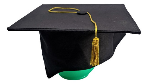 10 Birretes De Tela Para Graduación = Económico - Escolar