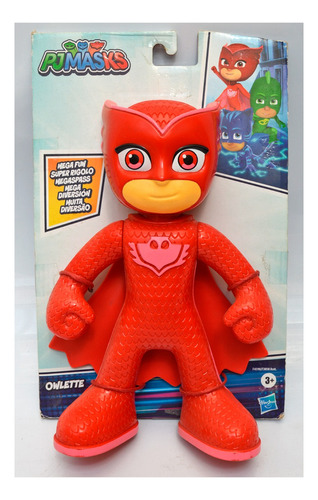 Muñecos Pj Masks Mega Fun Gekko & Owlette Super Rigolo 25cm