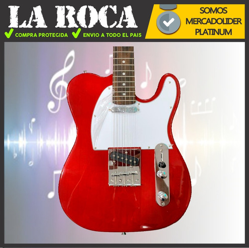Guitarra Electrica Telecaster Parquer Tl100 La Roca - Cuo