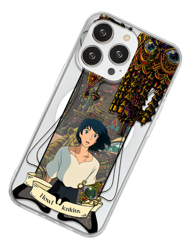Funda Para iPhone Magsafe El Increíble Castillo Vagabundo Howl Estudio Ghibli Anime