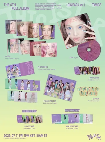 TWICE CD セット K-POP アジア Twice - This Is For 4º Álbum Completo/digipack Original Kpop