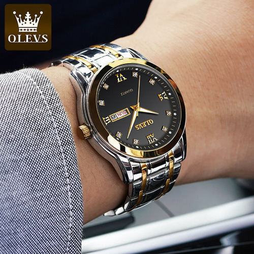 Reloj De Cuarzo Olevs 8691 Luminous Calendar Business