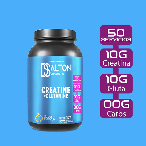 Aminoácidos Pre Creatina+glutamina Dalton 1kg Varios Sabores Naranja