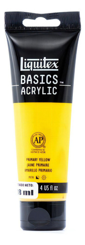 Tinta acrílica Liquitex Basics 118ml cor amarela primária