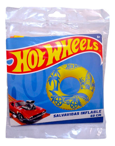 Cyc Salvavidas Inflable Aro Flotador Hot Wheels 60cm T380056