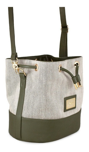 Imagen 3 de 5 de Bolsa Pawo Modelo Vega Color Verde Militar
