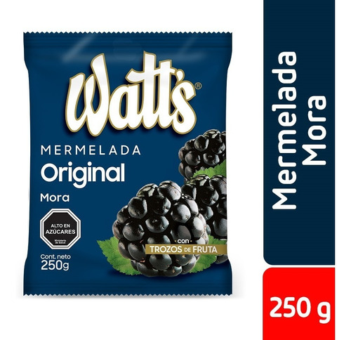 Mermelada Watt´s Mora Bolsa 250 G